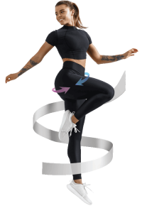 Ragazza che indossa Silver Leggings