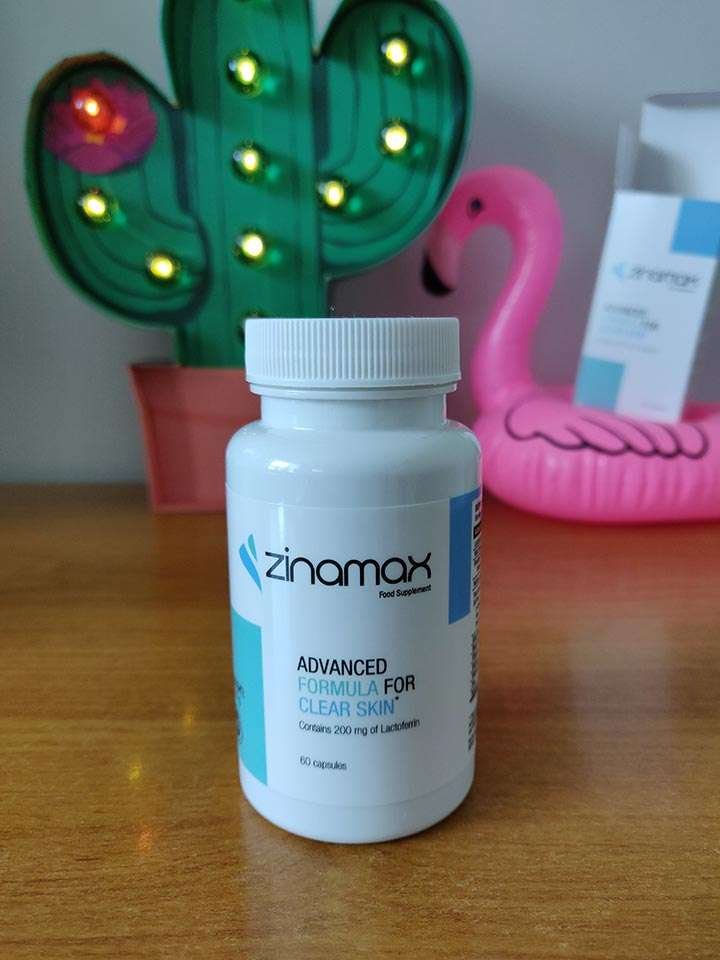 barattolo di Zinamax, integratore per acne